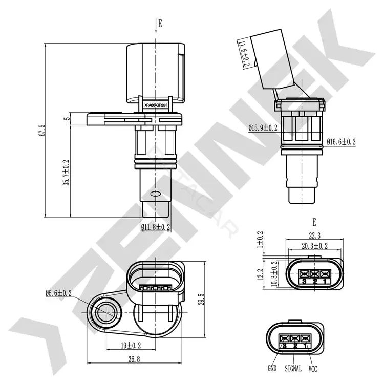 Датчик распредвала ZENNEK DCS0299