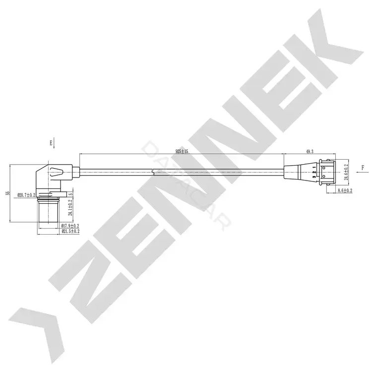 Датчик коленвала ZENNEK DCS0030
