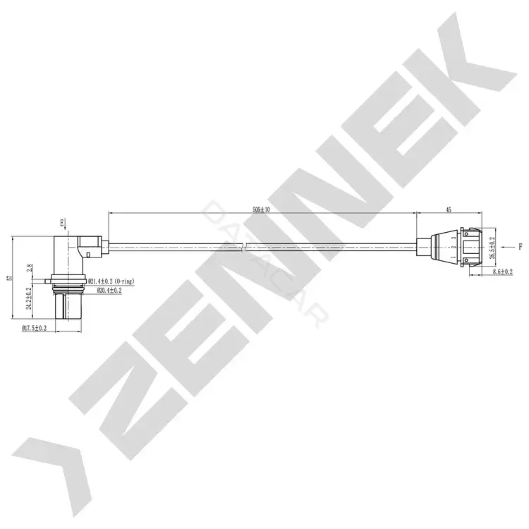 Датчик коленвала ZENNEK DCS0033
