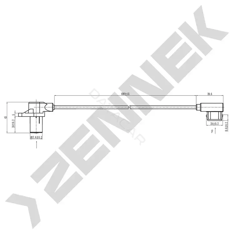Датчик коленвала ZENNEK DCS0041