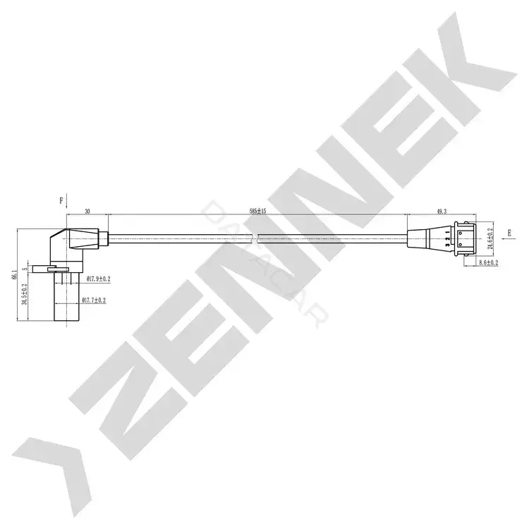 Датчик коленвала ZENNEK DCS0044