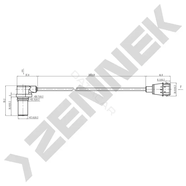 Датчик коленвала ZENNEK DCS0079