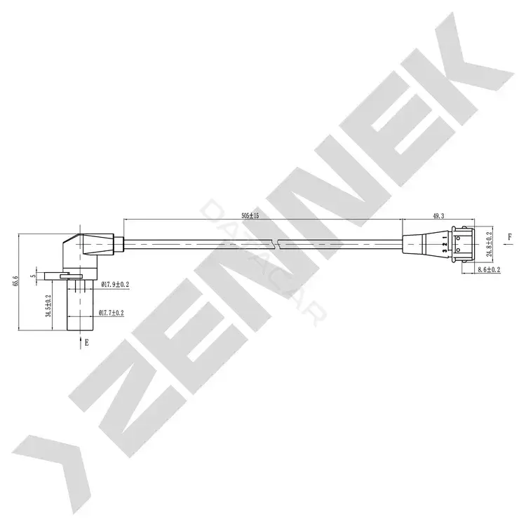 Датчик коленвала ZENNEK DCS0080