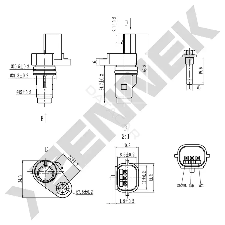 Датчик коленвала ZENNEK DCS0090