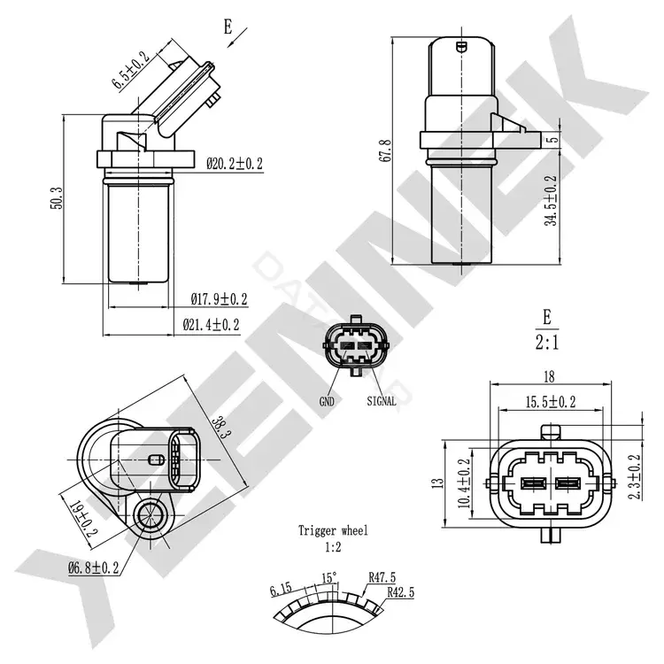 Датчик коленвала ZENNEK DCS0161