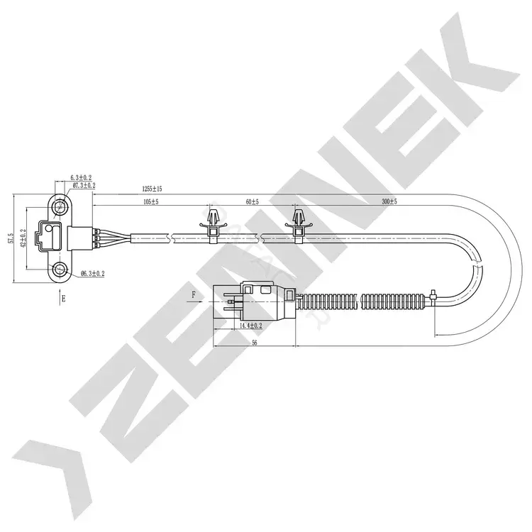 Датчик коленвала ZENNEK DCS0168