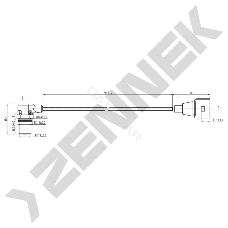 Датчик коленвала ZENNEK DCS0278