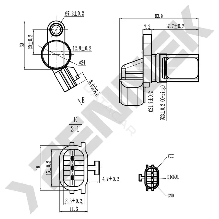 Датчик коленвала ZENNEK DCS0308