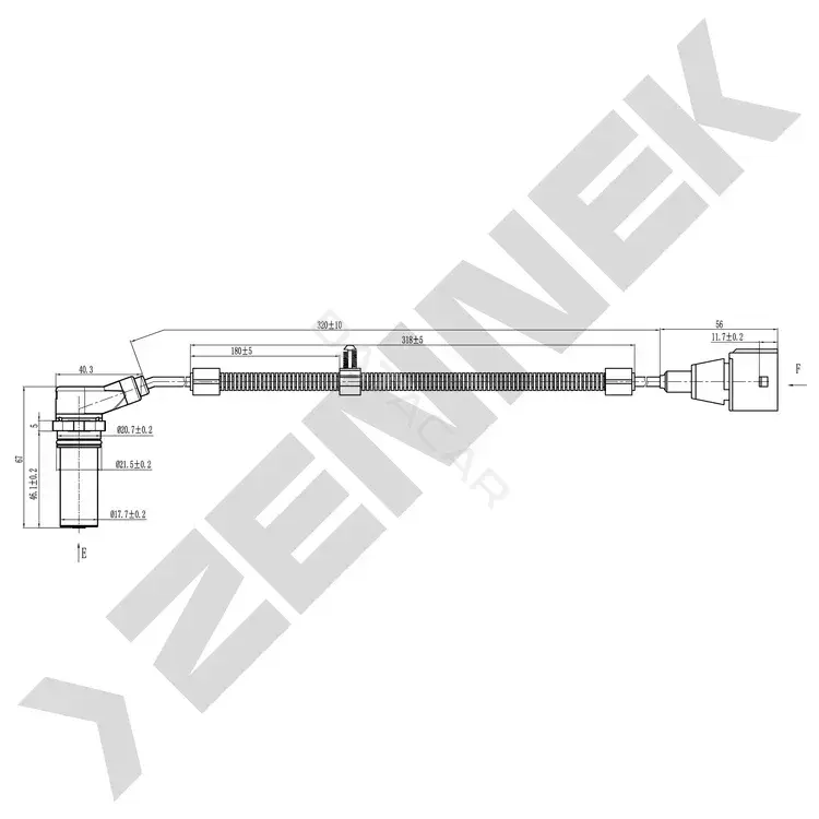 Датчик коленвала ZENNEK DCS0320