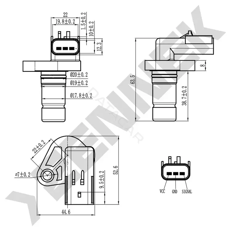 Датчик коленвала ZENNEK DCS0341