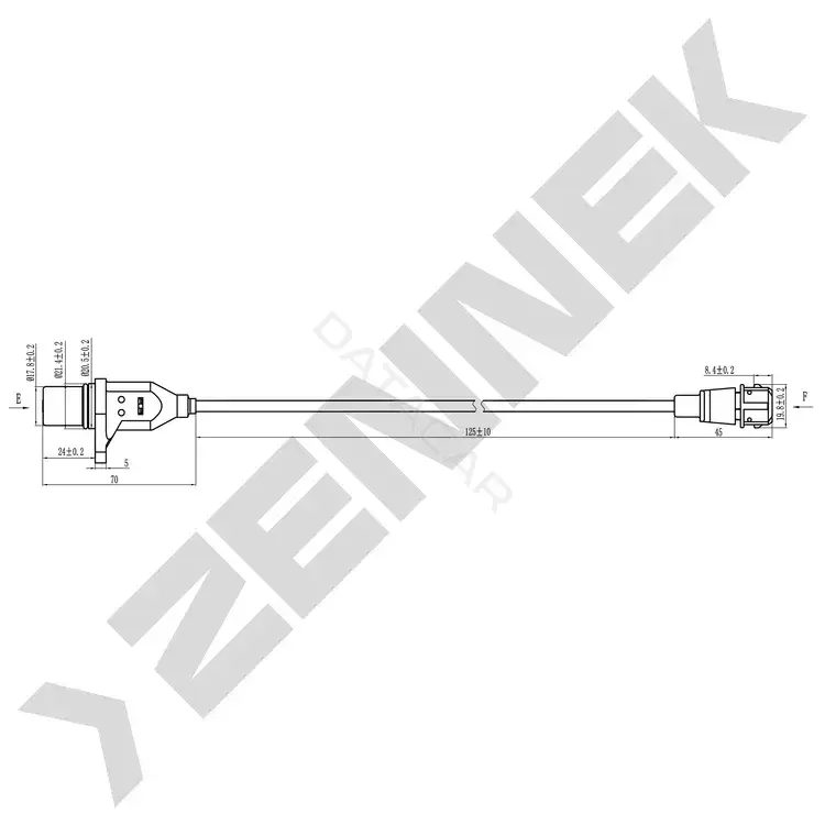 Датчик коленвала ZENNEK DCS0394