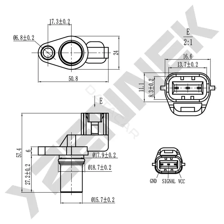 Датчик коленвала ZENNEK DCS0395