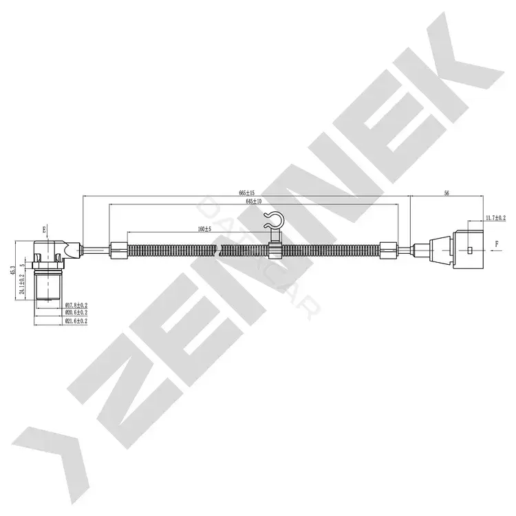 Датчик коленвала ZENNEK DCS0402