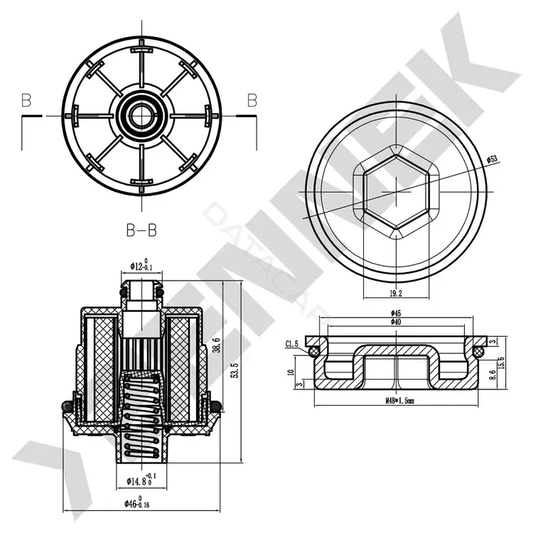 Фильтр масляный муфты Haldex ZENNEK DFH0001
