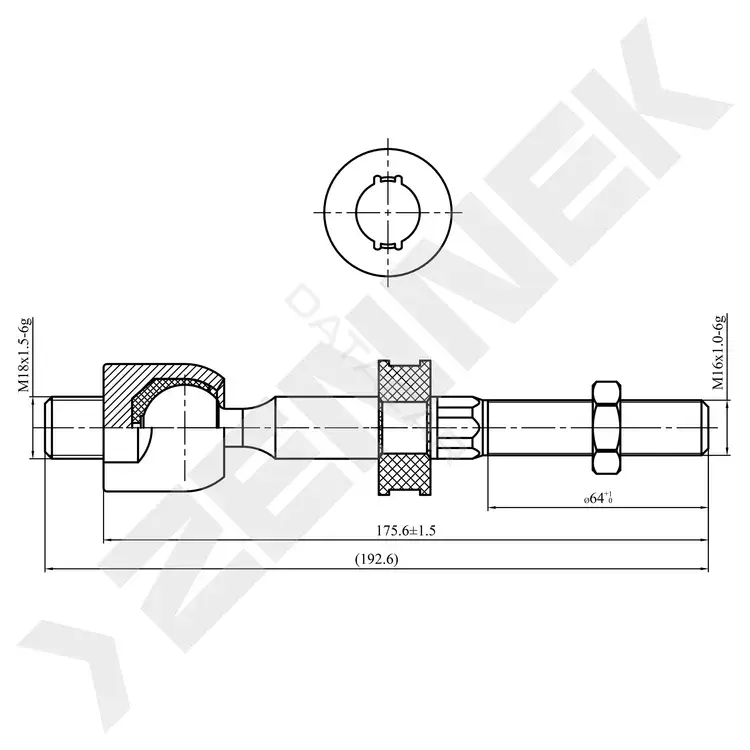Рулевая тяга ZENNEK DTR0010