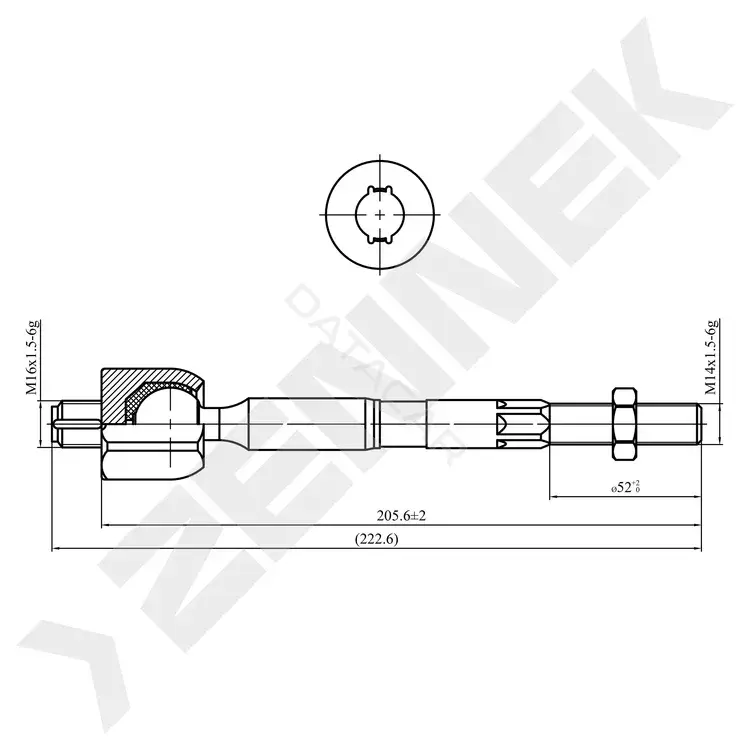 Рулевая тяга ZENNEK DTR0054
