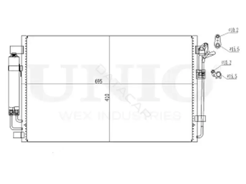 Радиатор кондиционера UNIO RAD-30050