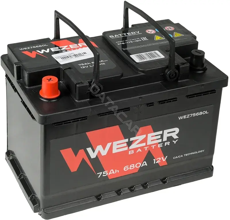 Аккумулятор WEZER WEZ75680L