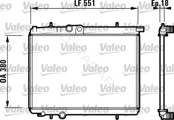 Радиатор охлаждения VALEO 732886