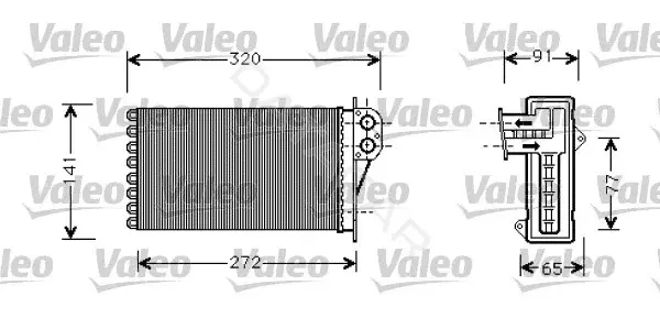 Радиатор печки VALEO 812221