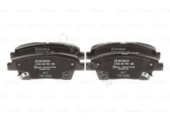 Тормозные колодки BOSCH 0986494766