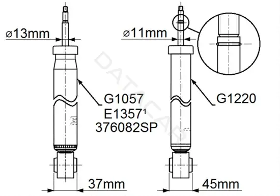 Амортизаторы MONROE G1057