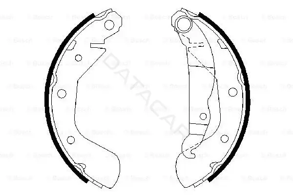 Барабанные колодки BOSCH 0986487613