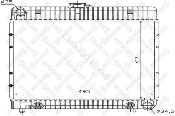 Радиатор охлаждения STELLOX 10-25094-SX