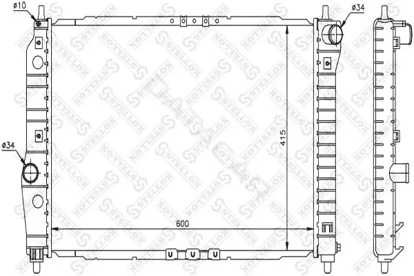 Радиатор охлаждения STELLOX 10-25341-SX