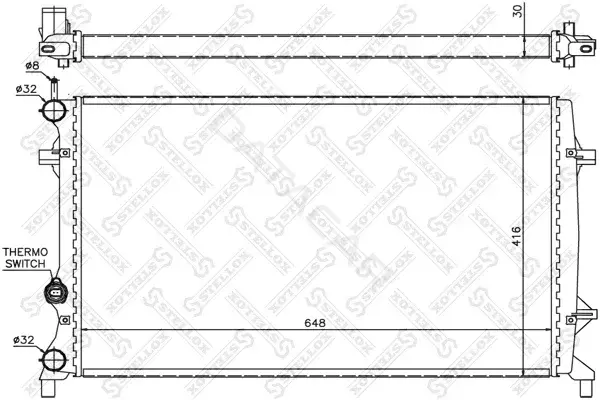 Радиатор охлаждения STELLOX 10-25448-SX