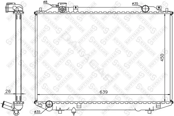 Радиатор охлаждения STELLOX 10-25474-SX