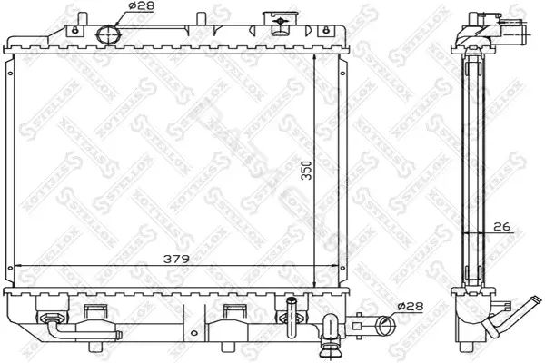 Радиатор охлаждения STELLOX 10-25850-SX