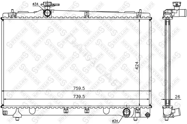 Радиатор охлаждения STELLOX 10-26320-SX