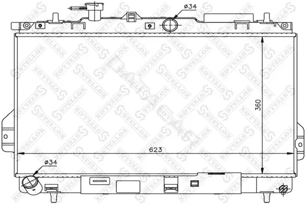 Радиатор охлаждения STELLOX 10-26596-SX