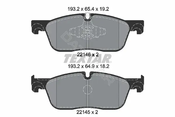Тормозные колодки TEXTAR 2214601