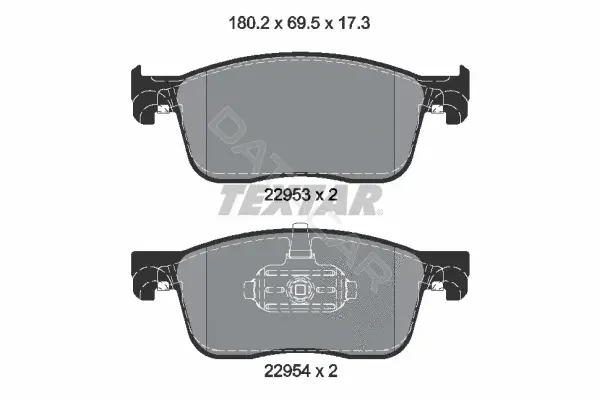Тормозные колодки TEXTAR 2259301