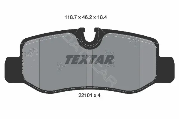 Тормозные колодки TEXTAR 2210101
