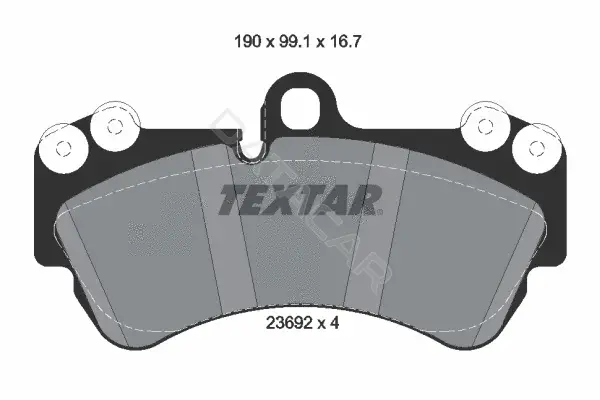 Тормозные колодки TEXTAR 2369202