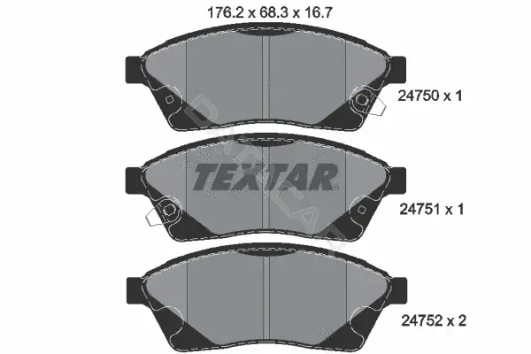Тормозные колодки TEXTAR 2475001