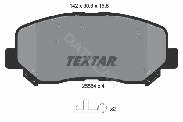 Тормозные колодки TEXTAR 2556401
