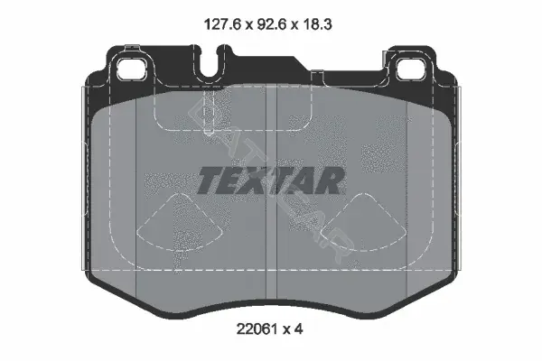 Тормозные колодки TEXTAR 2206103