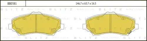 Тормозные колодки BLITZ BB0381