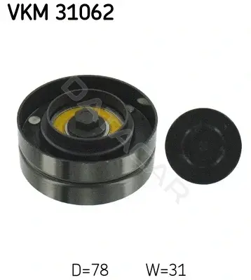 Ролик ремня генератора SKF VKM31062