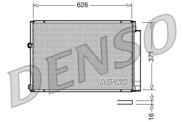 Радиатор кондиционера DENSO DCN50018