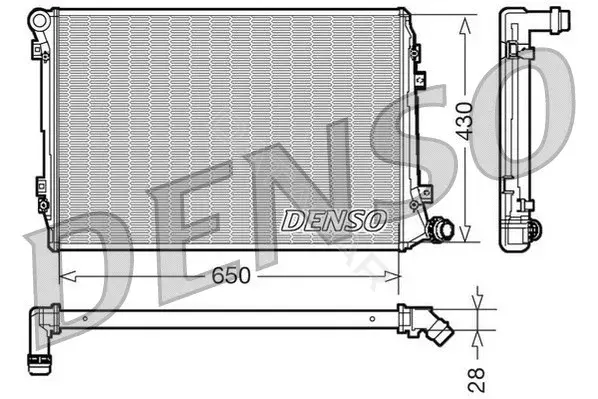 Радиатор охлаждения DENSO DRM32037