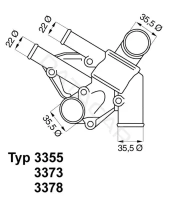 Термостат WAHLER 3355.80D