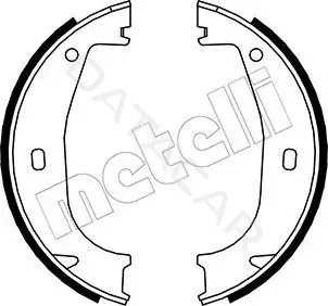 Колодки ручника METELLI 53-0016