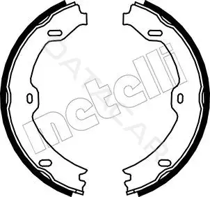 Колодки ручника METELLI 53-0243