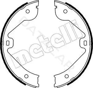Колодки ручника METELLI 53-0244