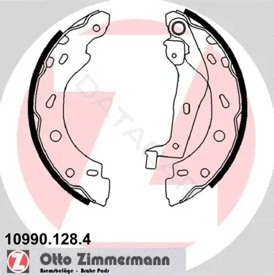 Барабанные колодки ZIMMERMANN 10990.128.4
